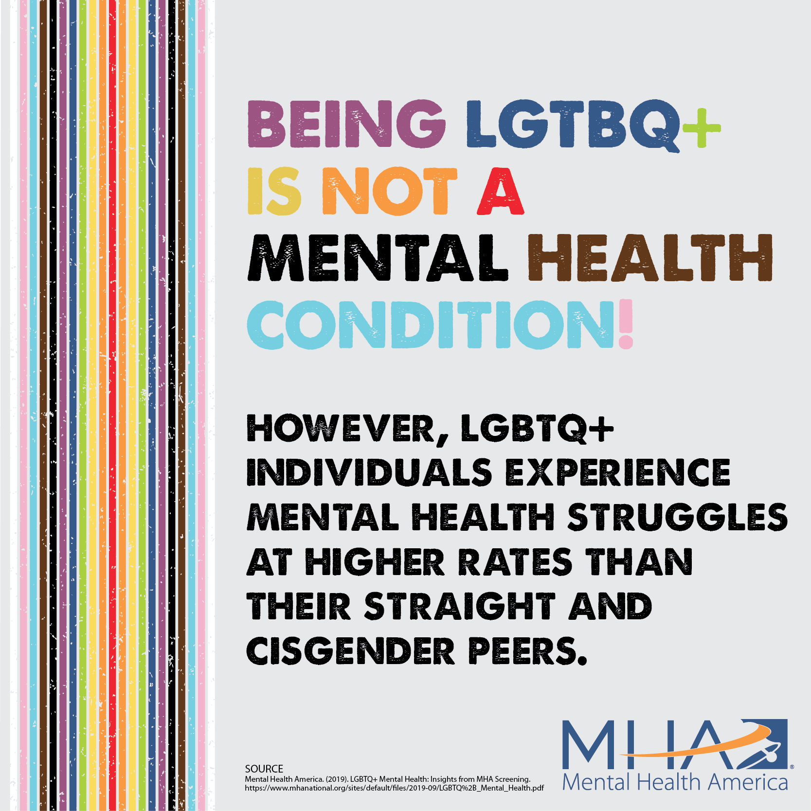 Graphic LGBTQ is not a Mental health Condition