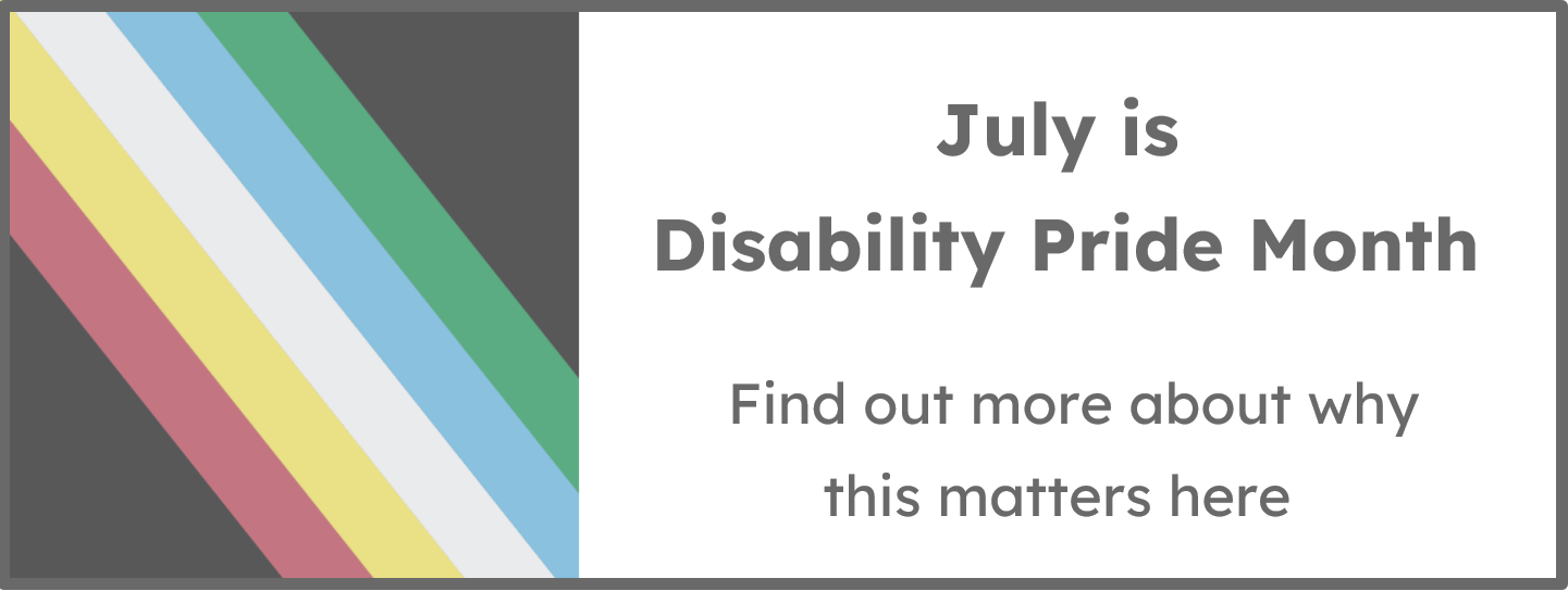 disability pride flag grey background, with stripes going from the top left corner to the bottom right corner the stripes are light red light yellow white light blue and light green